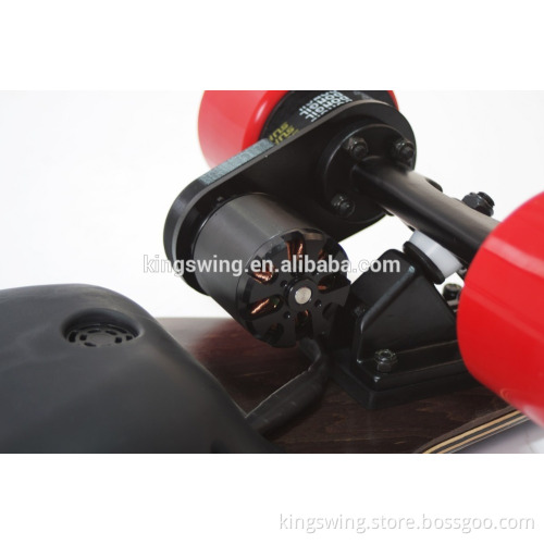 Canada maple Electric Longboard Skateboard PU tyre kick Scooter with Wireness Controller